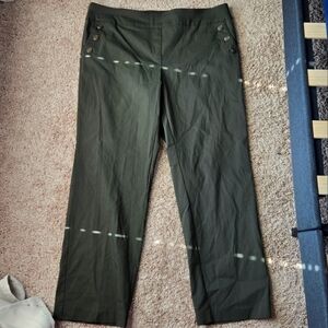 Roz & Ali women's 18 Dark Green Pants
